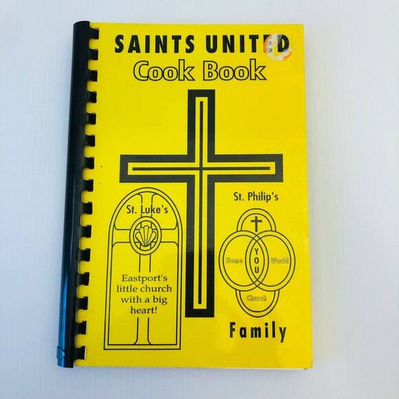 Vintage Church Cookbook "Saints United" Episcopal Church 1992 VTG - Picture 1 of 11
